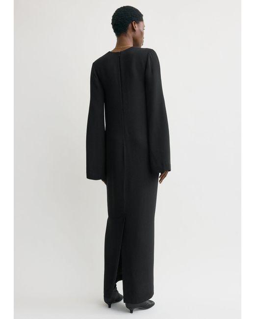 Totême  Black Bell-Sleeve Dress