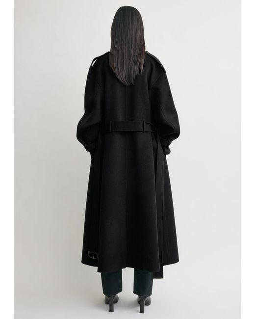 Totême  Black Doublé Winter Trench