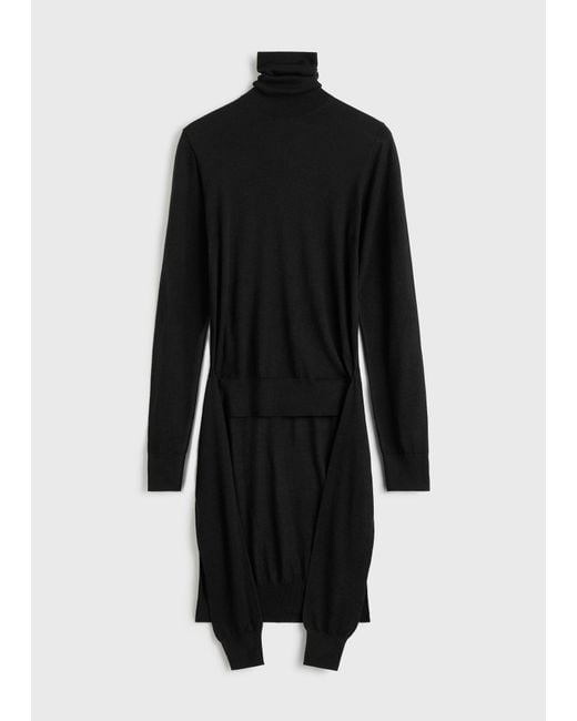 Totême  Black Double-Sleeve Turtleneck
