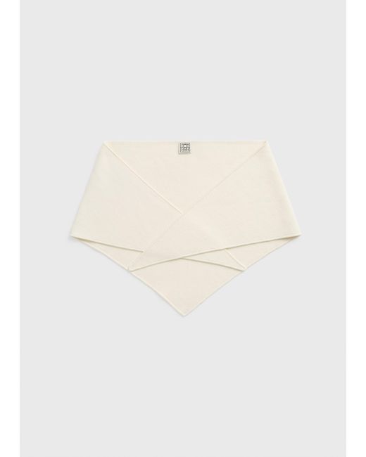 Totême Natural Triangle Wool Scarf