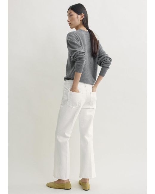 Totême White Kick Flare Denim