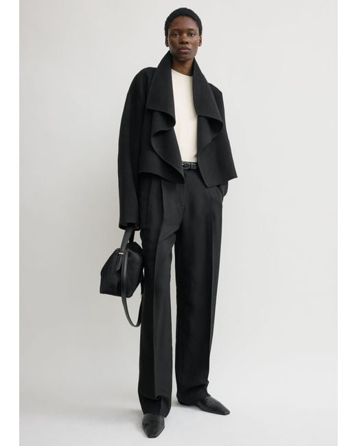 Totême Black Signature Doublé Jacket