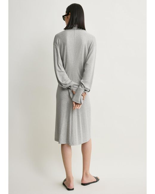 Totême  Natural Slouch Jersey Shirtdress Pale Mélange