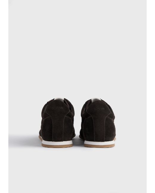 Totême  Black Flex Suede Sneakers