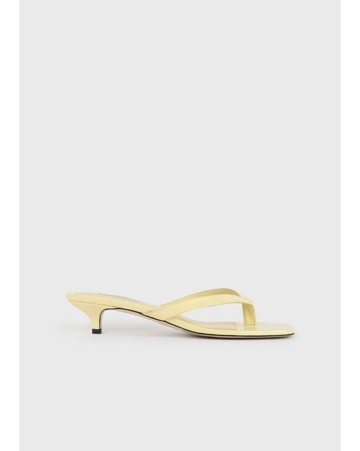 Totême Natural Naplack Heeled Flip Flops