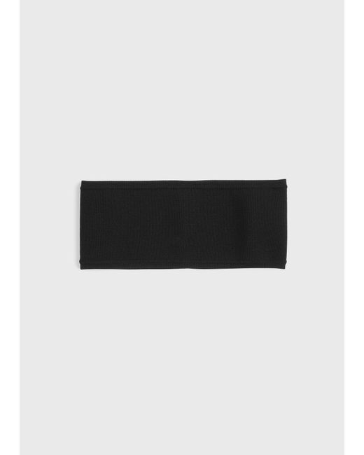 Totême Black Compact Knit Headband