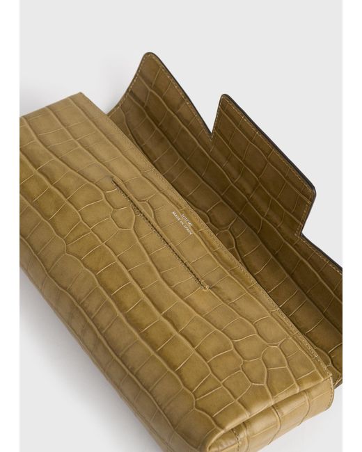 Totême Multicolor Soft Croco-Embossed T-Clutch