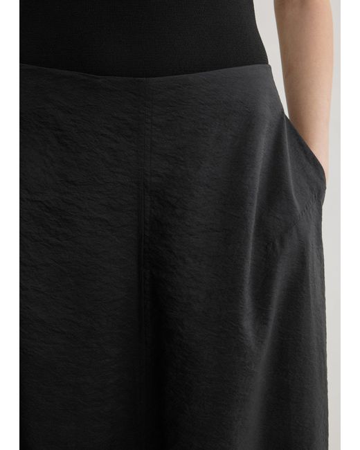 Totême  Black Parachute Skirt