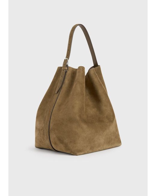 Totême  Natural Belted Suede Tote