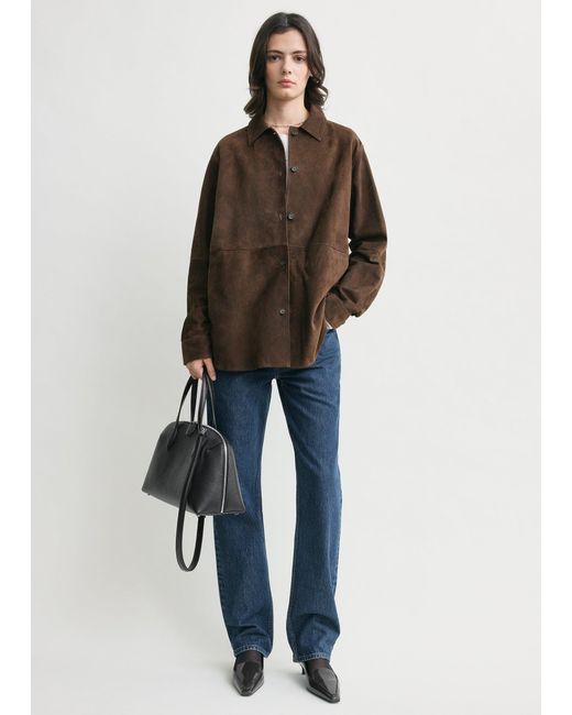 Totême  Multicolor Soft Suede Overshirt