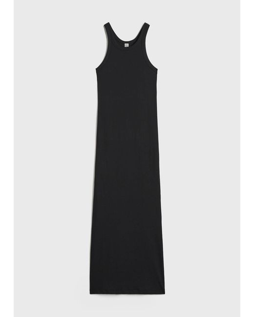 Totême  Black Curved Rib Tank Dress