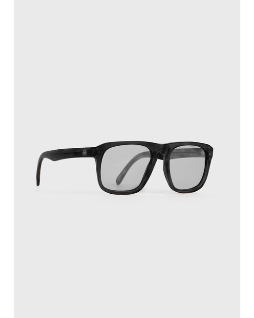 Totême Black Navigator Sunglasses