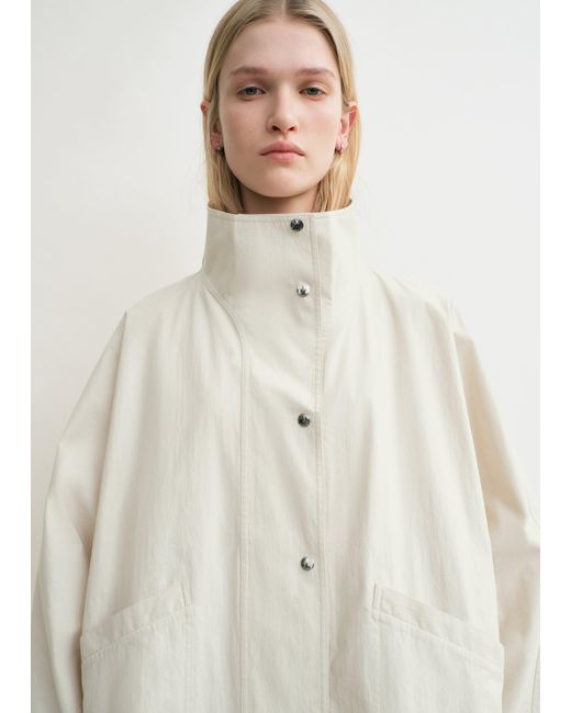 Totême White Summer Parachute Jacket