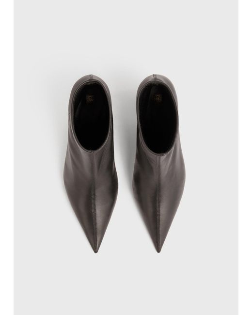 Totême  White Nappa Heeled Sock Boots