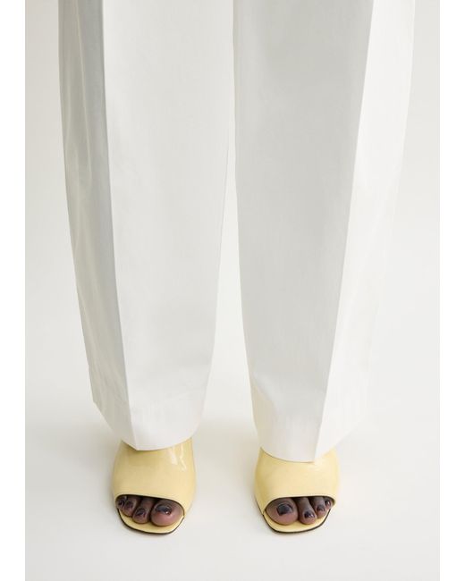 Totême Natural Contour Naplack Slingbacks