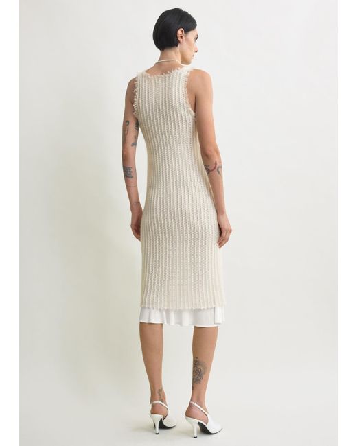 Totême Natural Mohair Knit Tank Dress