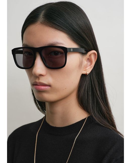 Totême Black Navigator Sunglasses