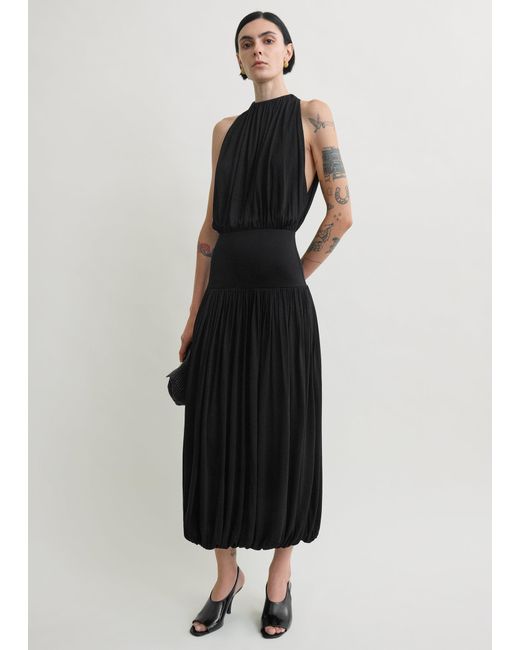 Totême White Soft Gathered Dress