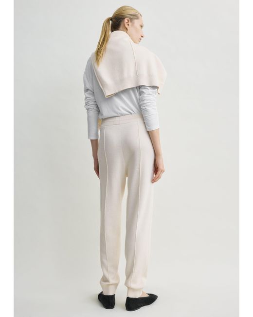 Totême  Natural Pintucked Sweatpants