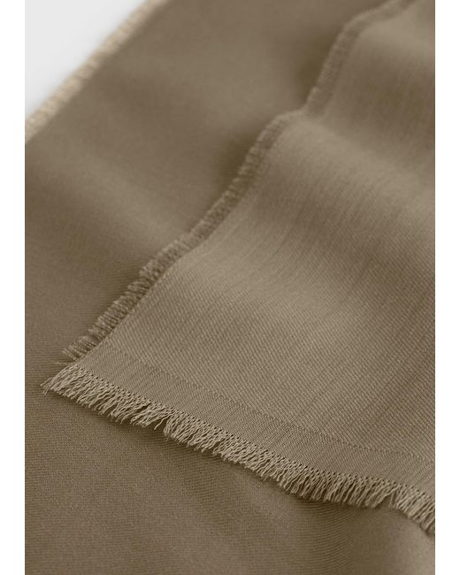 Totême Natural Light Wool Scarf