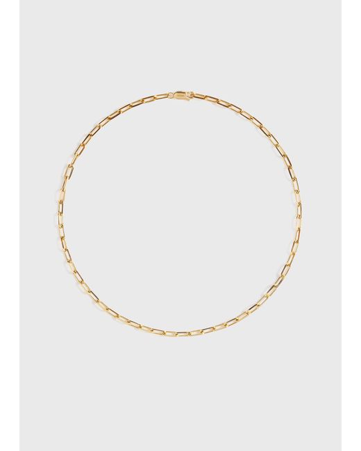 Totême White Crew-Neck Chain 18Kt
