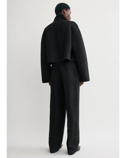 Totême Black Signature Doublé Jacket