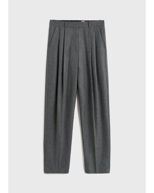 Totême Multicolor Double-Pleated Tailored Trousers