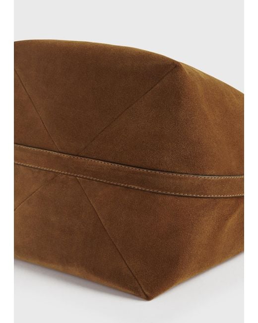 Totême Natural Belted Suede Tote