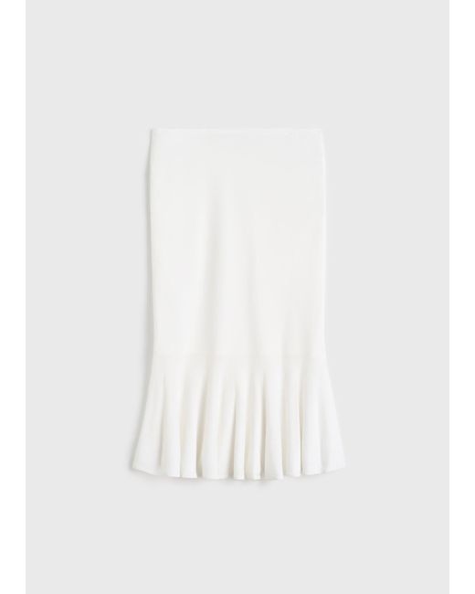 Totême Natural Fluted Knit Skirt