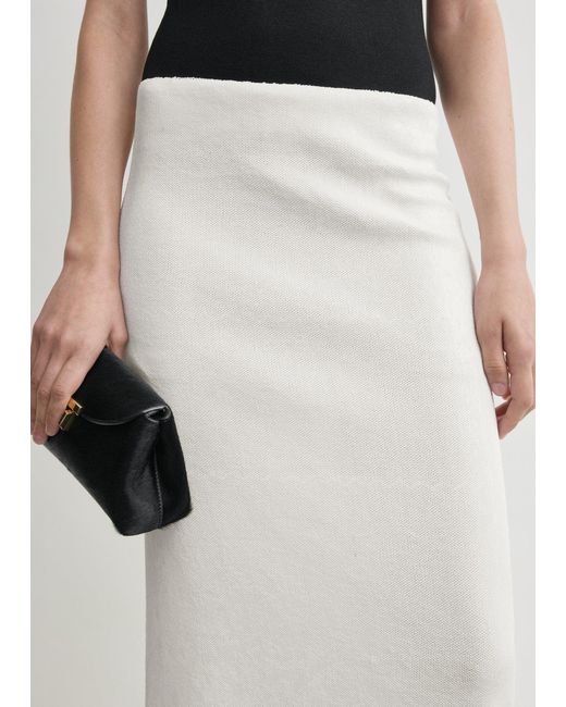 Totême White Sequin Skirt