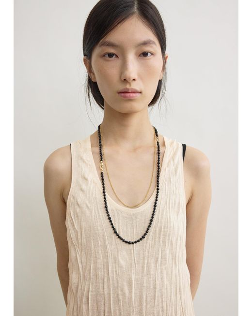 Totême Natural Crinkled Knit Tank Dress