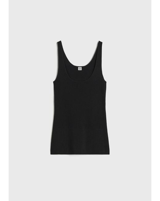 Totême  White Compact Knit Tank