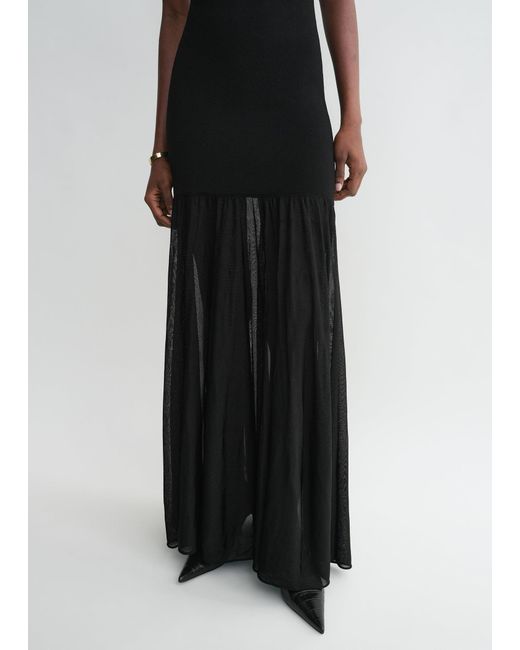 Totême Black Evening Tank Dress