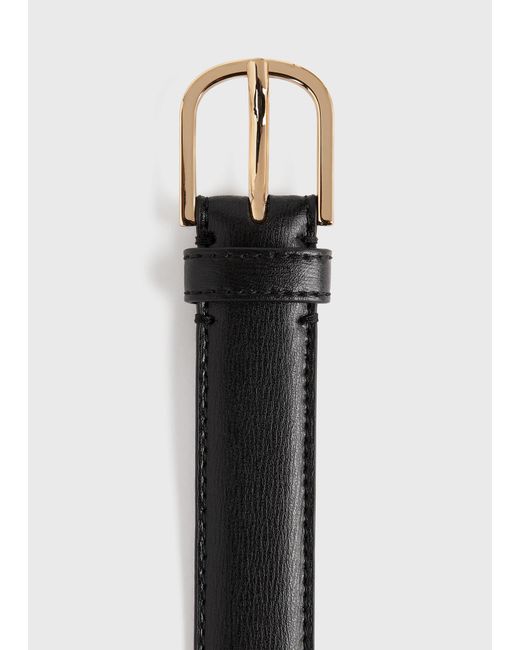 Totême  White Slim Leather Trouser Belt
