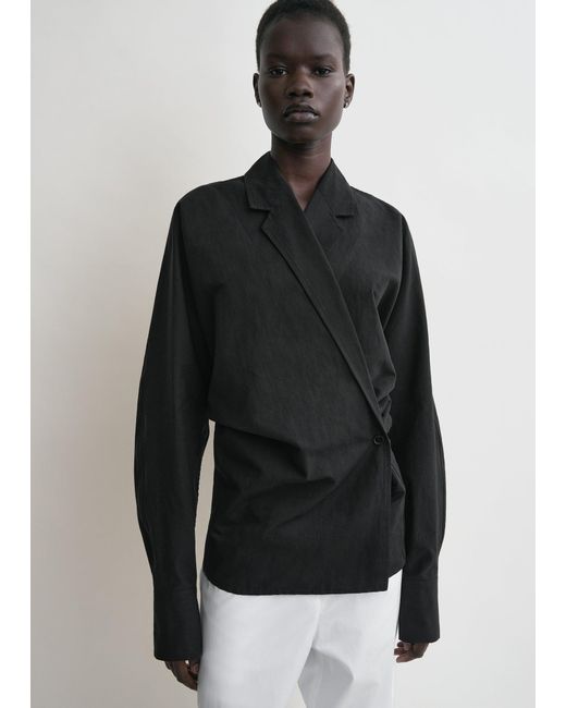 Totême White Wrap Blouse