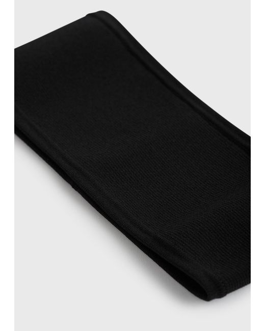 Totême Black Compact Knit Headband