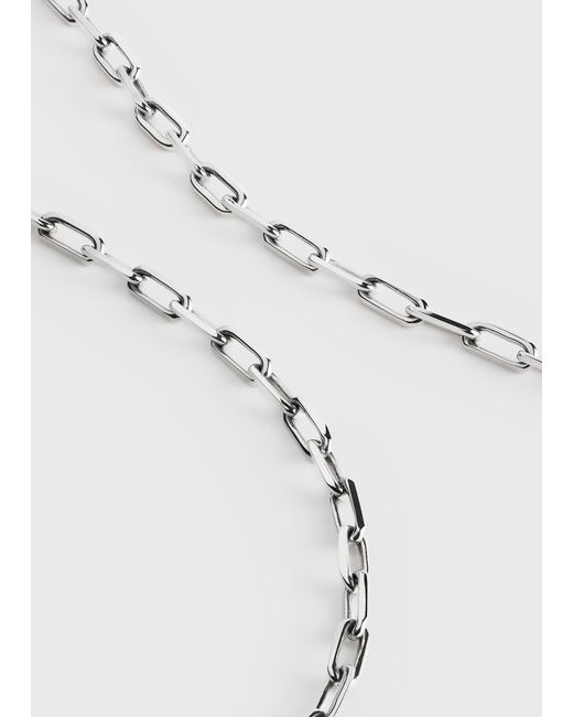 Totême White Crew-Neck Chain 18Kt