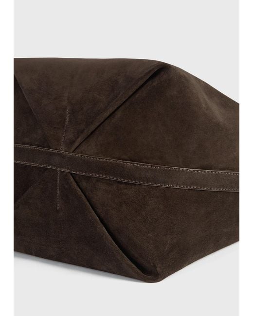 Totême  White Belted Suede Tote