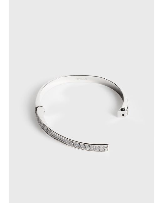 Totême  White Signature Pavé Bracelet