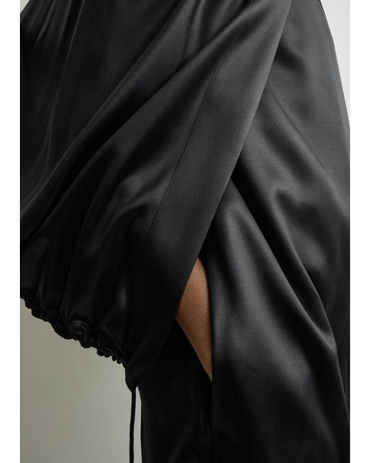 Totême  Black Detachable Cape Evening Coat