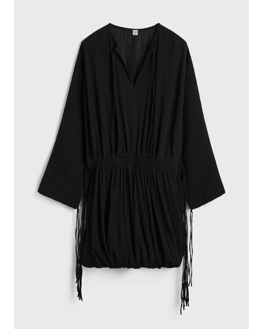 Totême Black Drawstring Dress