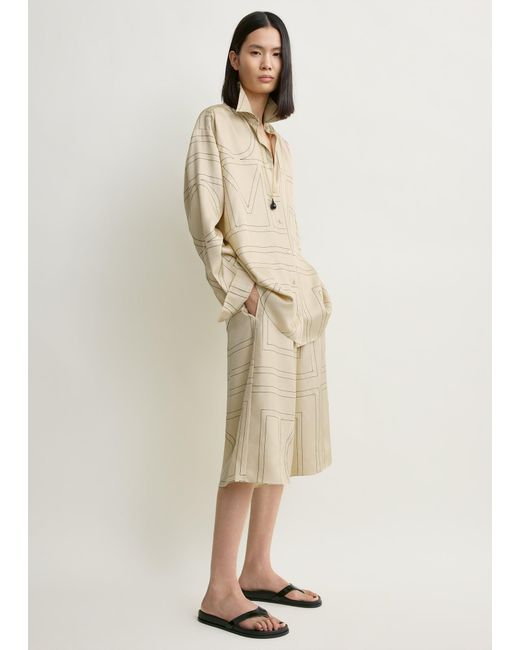 Totême Natural Classic Embroidered Shirt