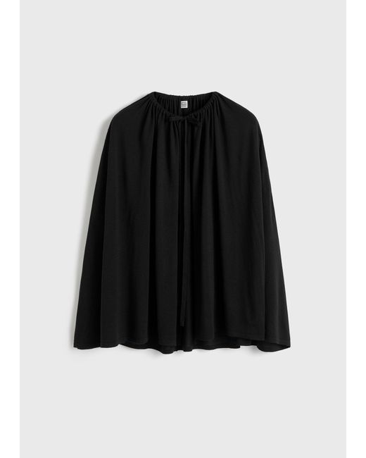 Totême  Blue Drawstring Cape