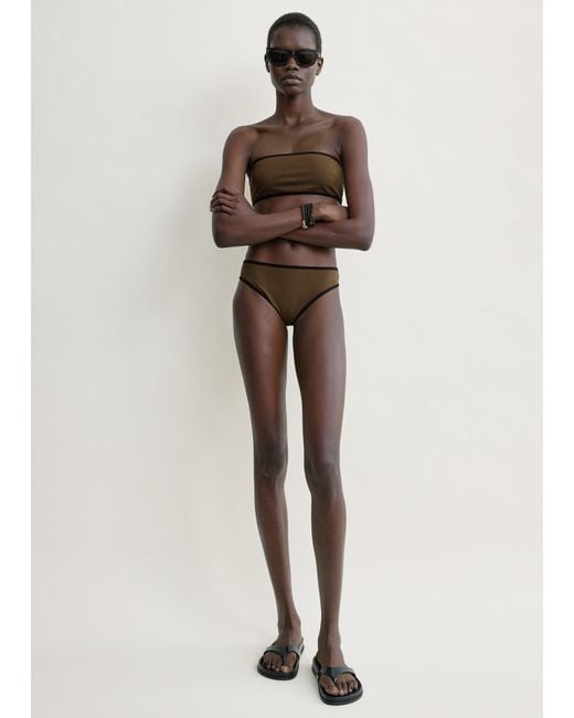 Totême Natural Stripe Edge Bikini Bottoms