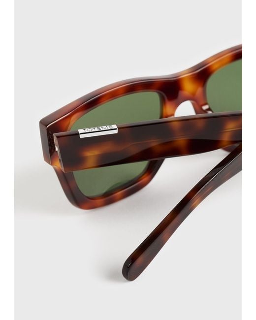 Totême  Green Square Sunglasses