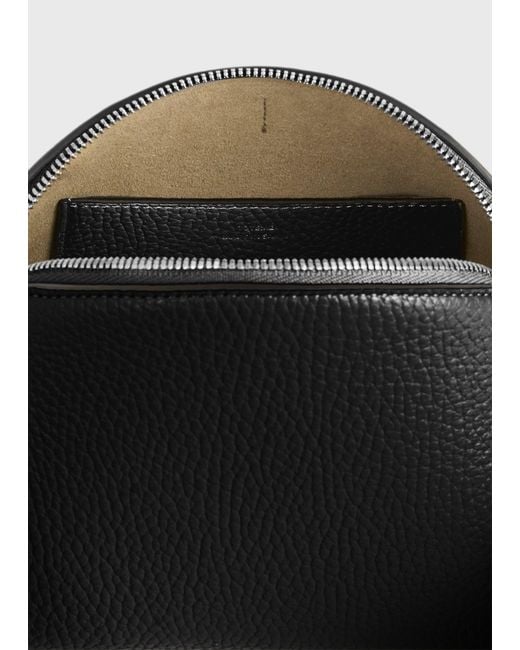 Totême Black Small Grained-Leather Day Pouch