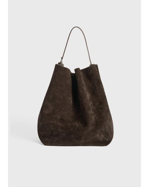 Totême  White Belted Suede Tote