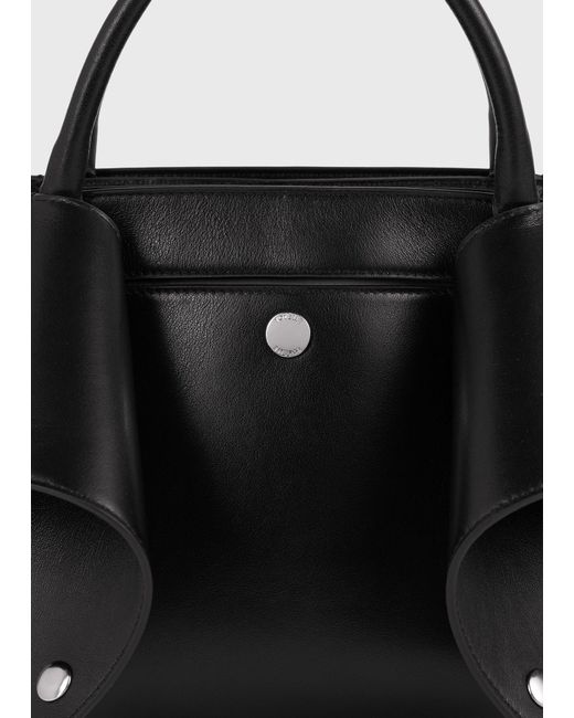 Totême Black Small Mercer Leather Tote
