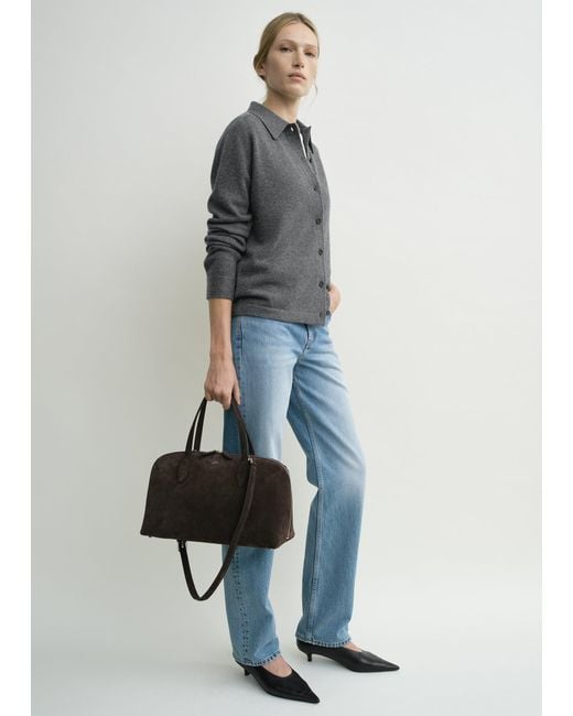 Totême  Black Medium Suede Day Tote