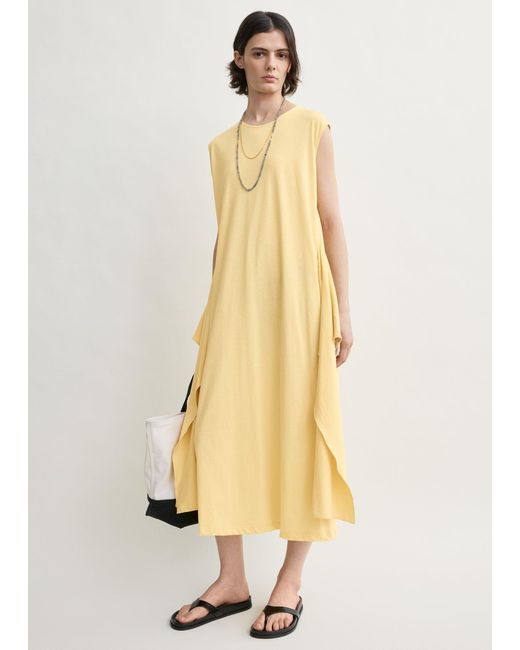 Totême Natural Tie-Waist Jersey Dress